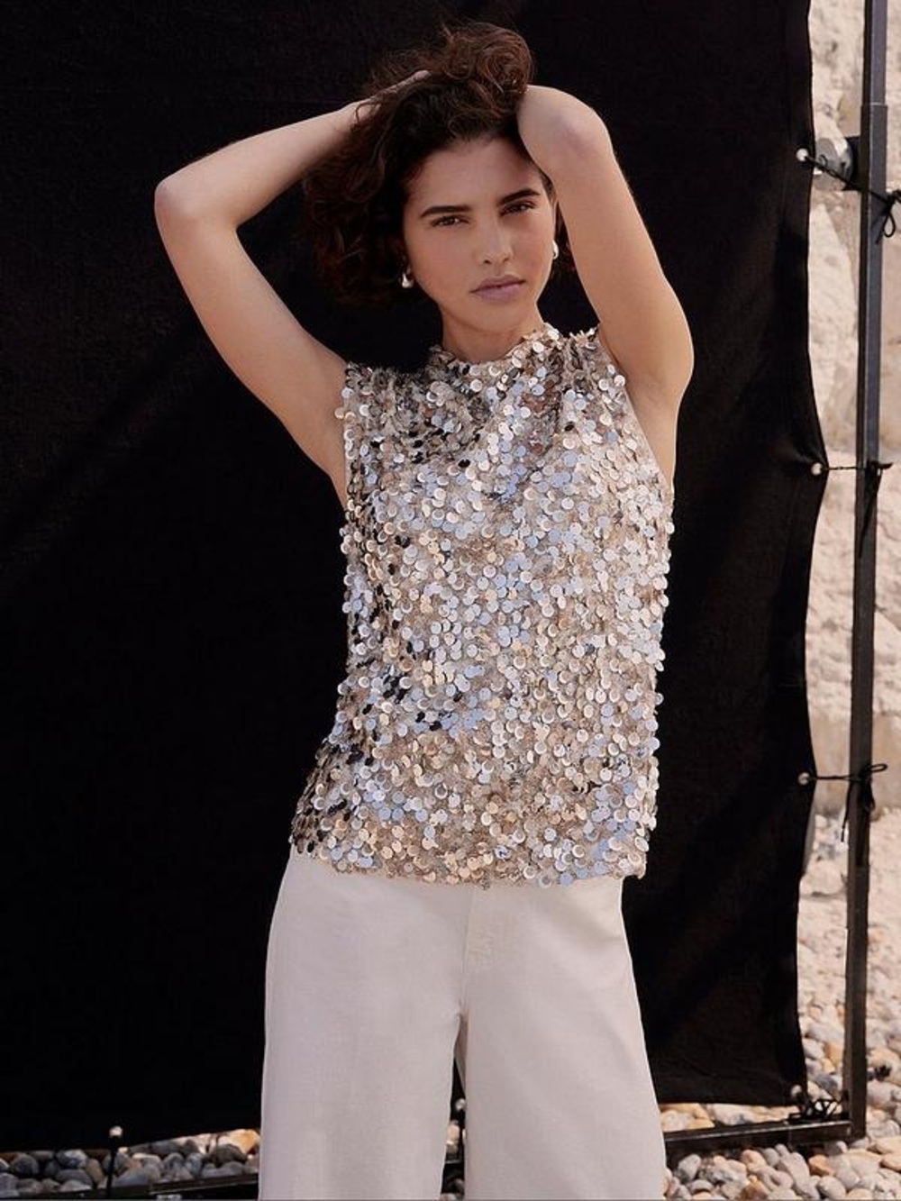 Sequin Shell Camisole